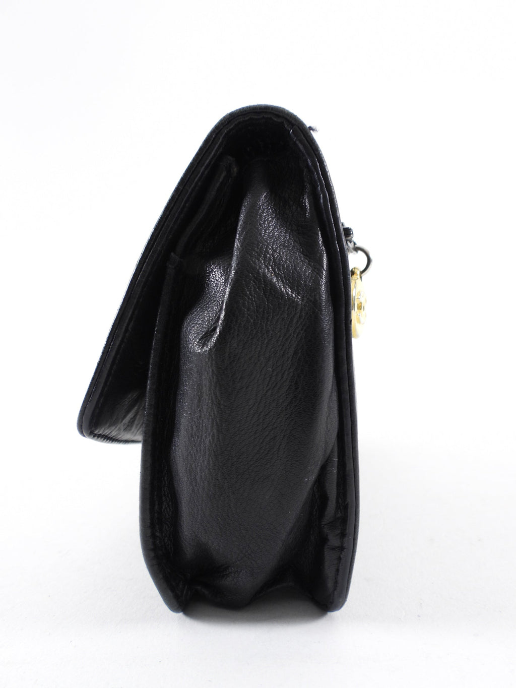 Chanel 1994 Vintage Timeless Classic Black Caviar Leather Wallet / Clutch