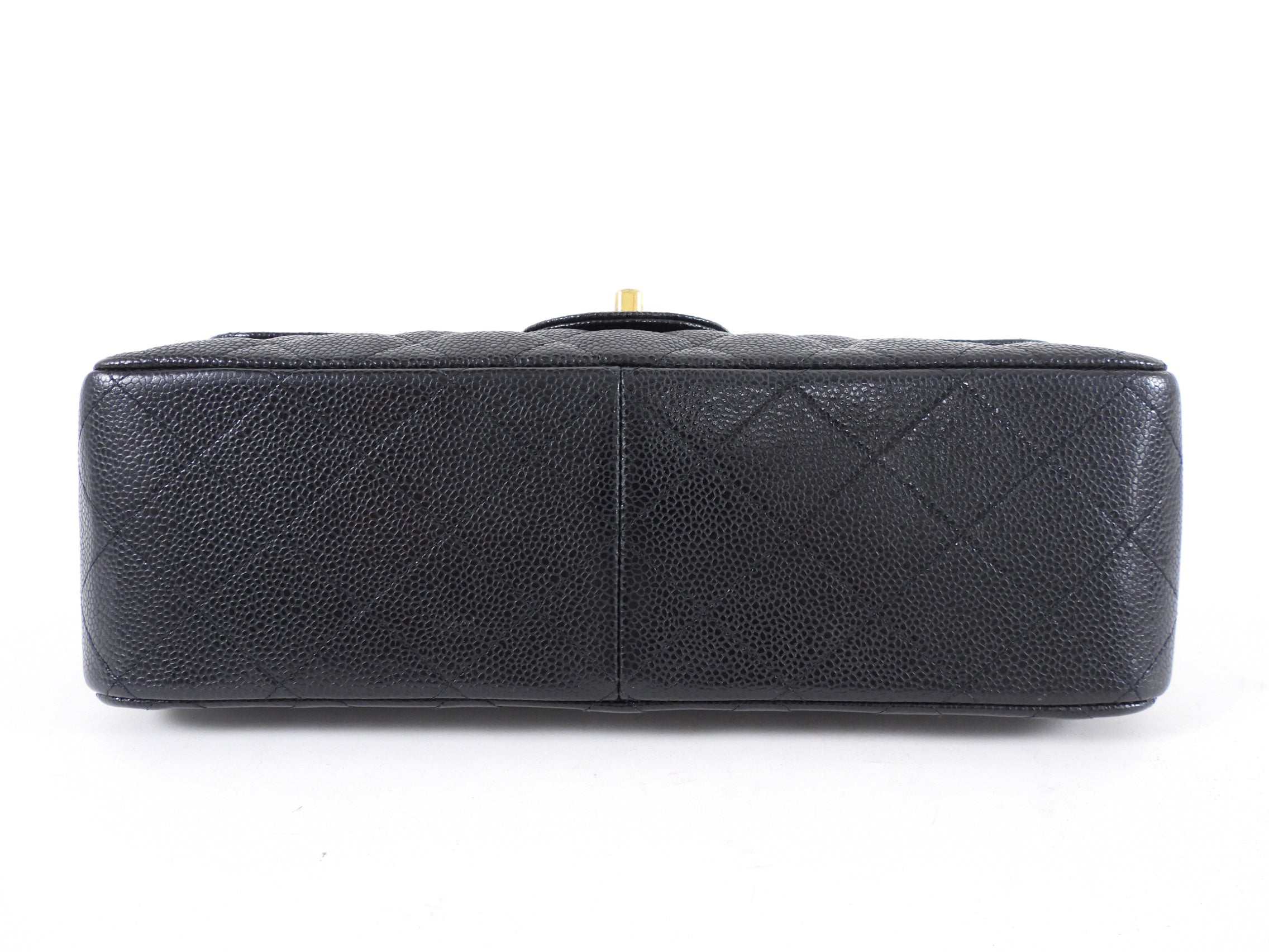 Chanel Black Caviar Jumbo Classic Double Flap Bag GHW