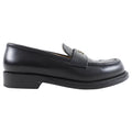Chanel Black Leather Quilted CC Loafers - 40