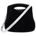 Chanel Black  Suede 2005 Millenium Hip / Butt Bag