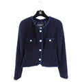 Chanel Vintage 97P Navy Wool Skirt Suit with MOP Buttons - FR38 / 6