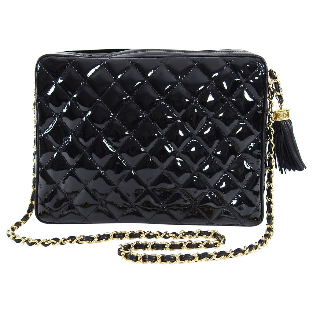 Chanel Vintage 1986 Patent Leather Shoulder Bag
