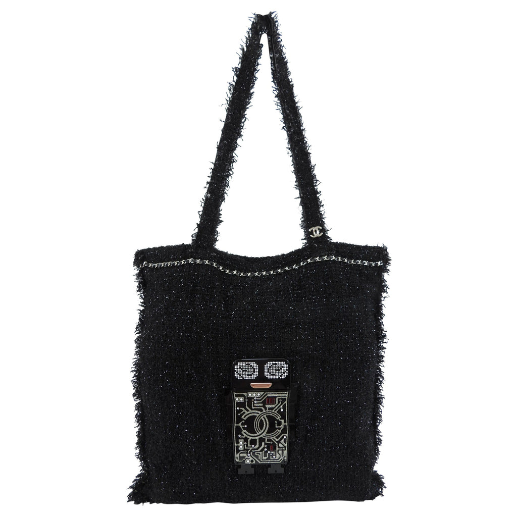 Chanel Spring 2017 ‘Shopping in Fabrics’ Robot Tote Bag