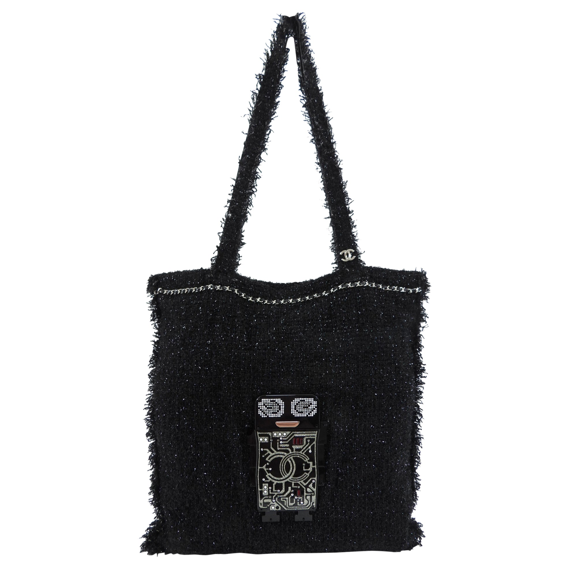 Chanel Spring 2017 ‘Shopping in Fabrics’ Robot Tote Bag