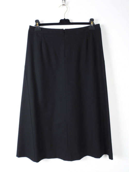 Chanel 03C Black A Line Skirt - FR42 / 10 / L