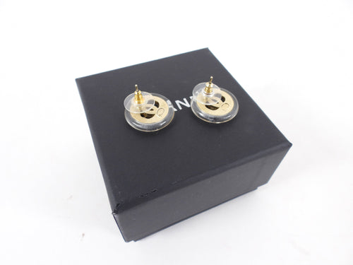 Chanel 19A Acrylic Strass CC Earring