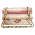 Chanel Fabric Stripe Coco Sailor Medium Classic Double Flap Bag