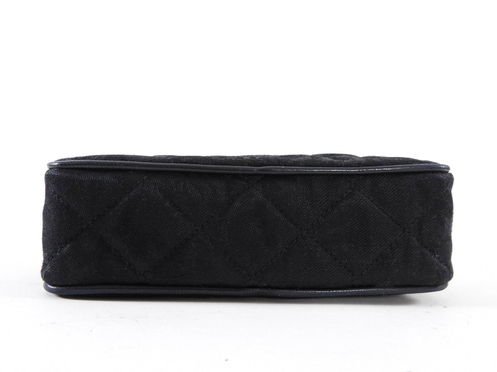 Chanel Vintage 1991 Black Mini Tassel Bijoux Camera Bag