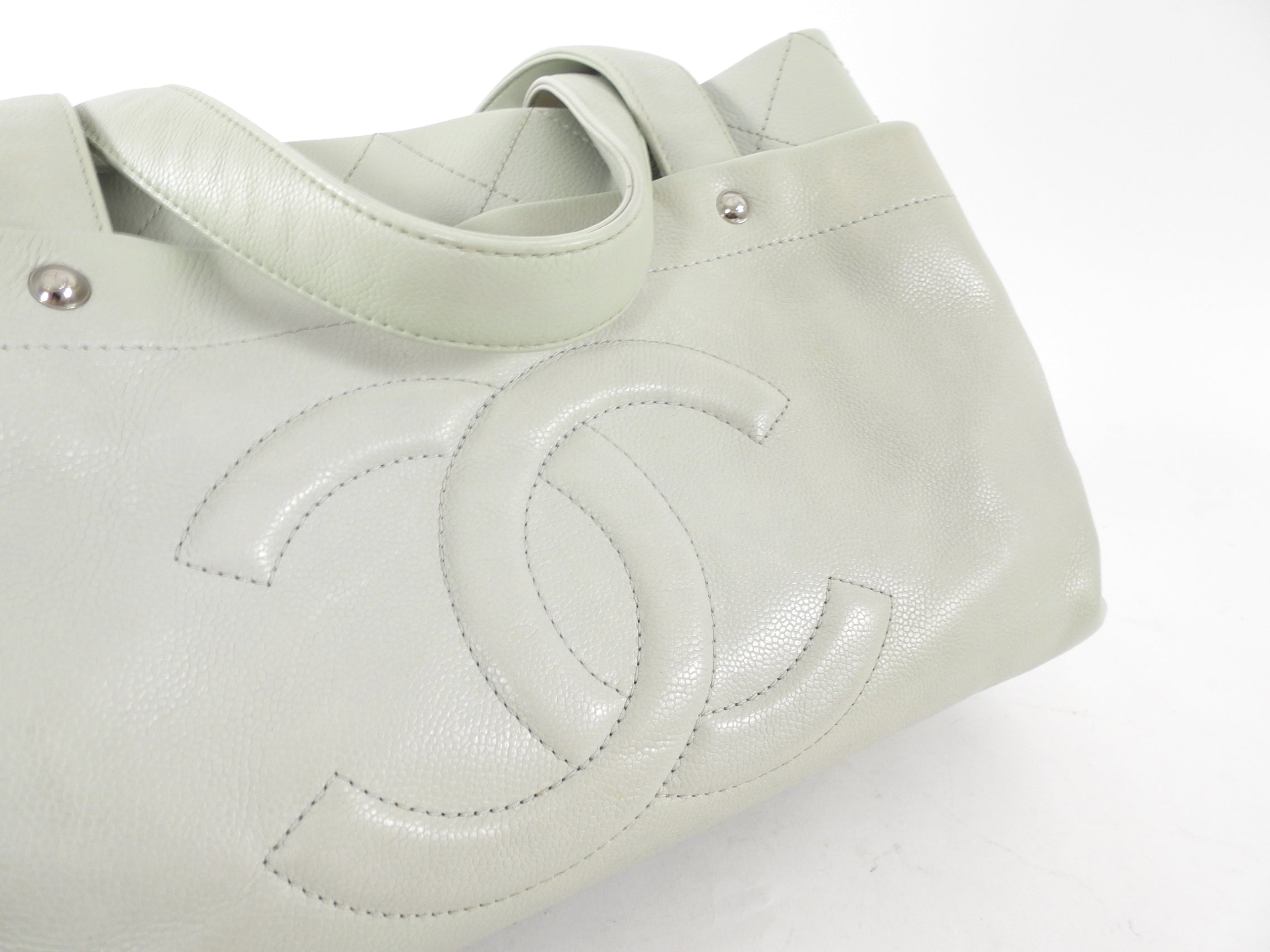 Chanel Light Grey Ultimate Executive CC Tote Bag