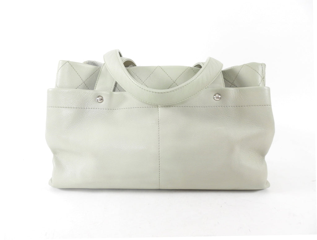 Chanel Light Grey Ultimate Executive CC Tote Bag