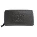 Chanel Timeless Classic CC Continental Zippy Wallet Pewter