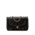 Chanel Diana Matelasse Lambskin Shoulder Bag