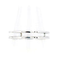 Chanel Ultra Collection Au750 White Gold Ceramic Ring Size 13.5