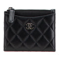 Chanel Coco Mark Matelasse Lambskin Coin  Case