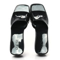 Rubber Gucci Logo Womens Platform 20/60mm Slide Sandals 38 Black