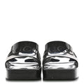 Rubber Gucci Logo Womens Platform 20/60mm Slide Sandals 37 Black