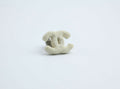 Chanel Vintage 03A Metal White Frosted CC Brooch