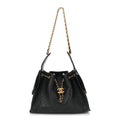 Caviar Quilted Small Chanel 25 Handbag Black