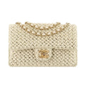 Chanel Cruise 2018 Raffia Crochet Medium Flap Bag