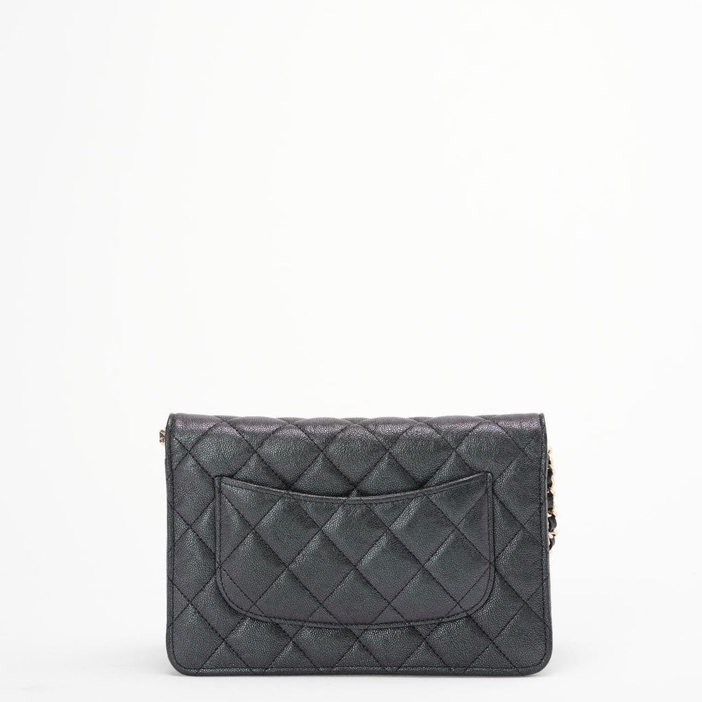 Chanel Black Caviar Wallet on Chain (WOC) Gold Hardware