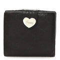 Guccisima Heart French Flap Wallet Brown