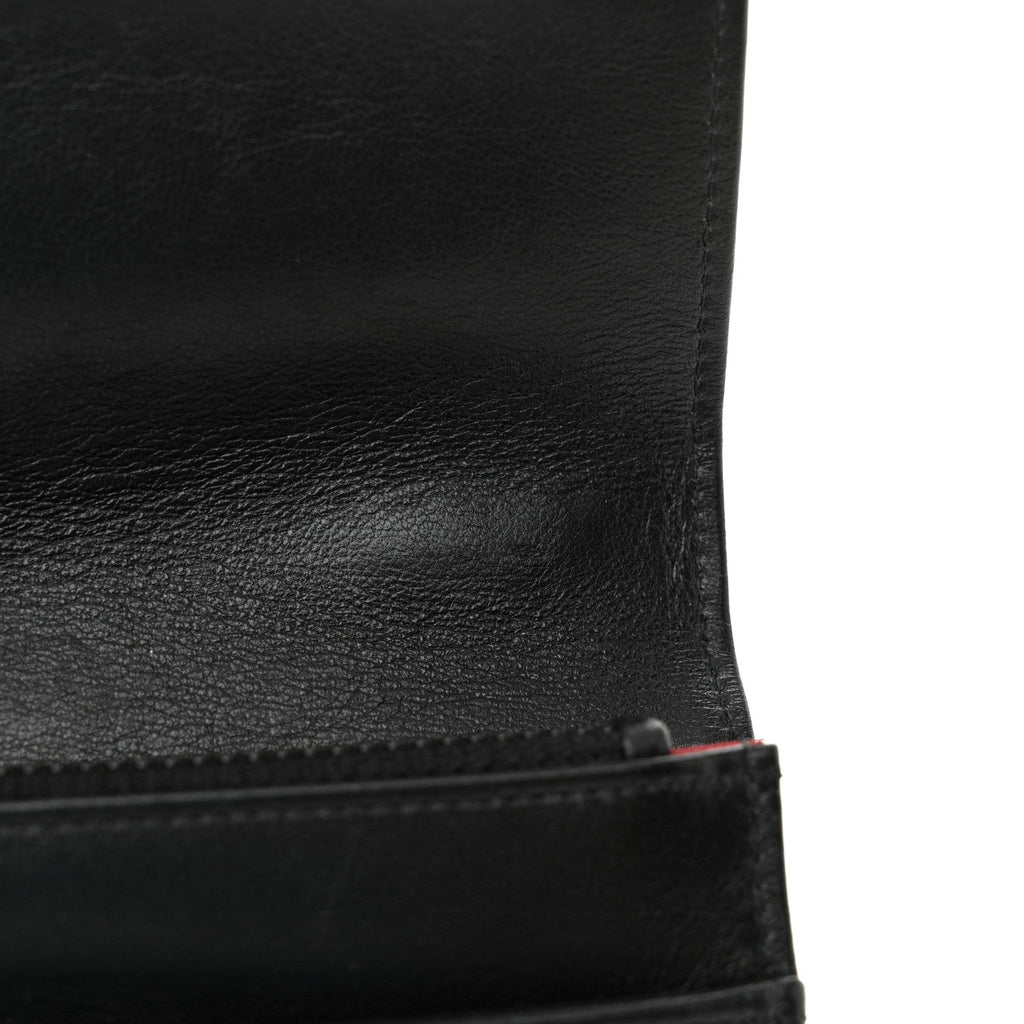 Lambskin Quilted Chanel 19 Wallet On Chain WOC Black