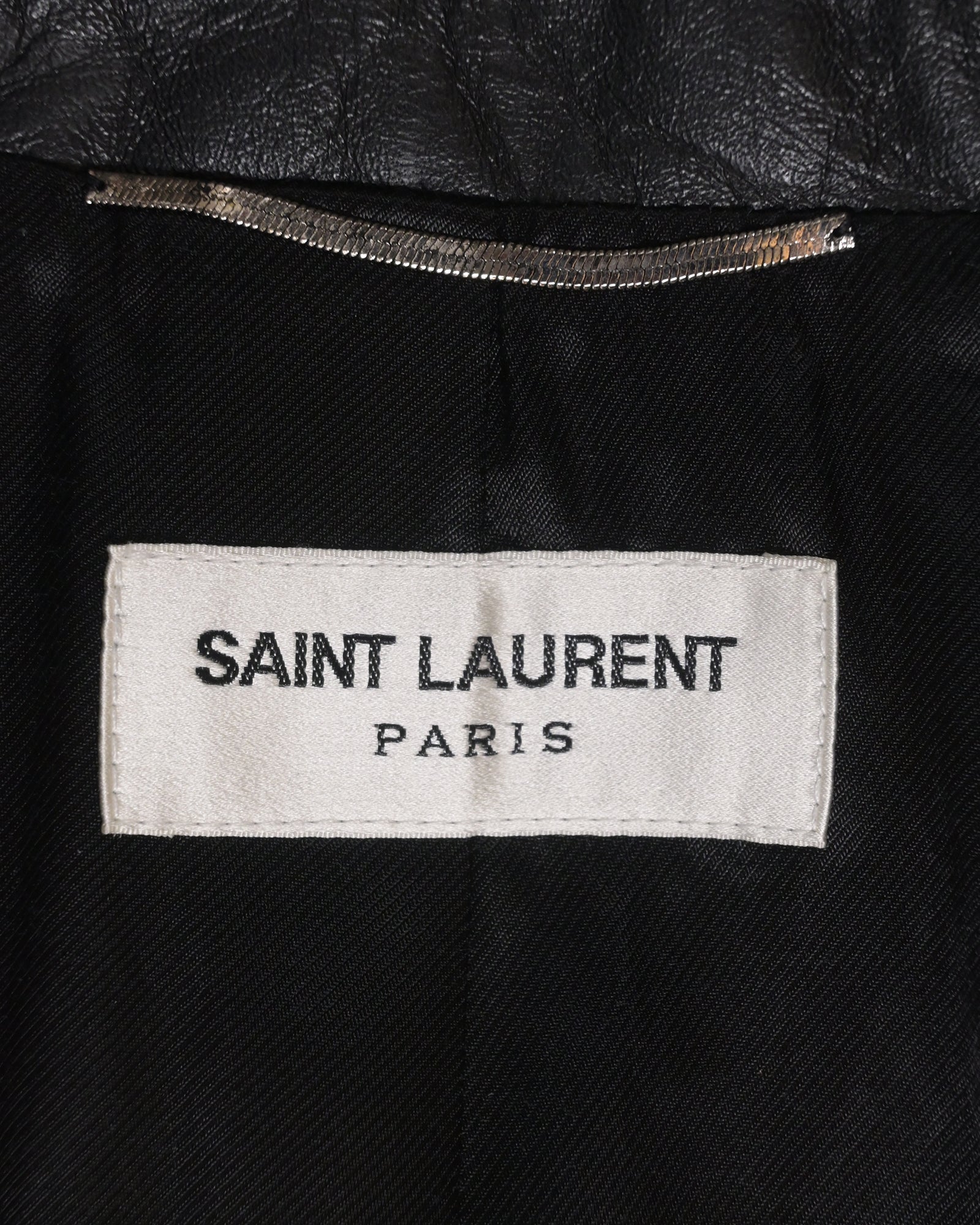 Saint Laurent Western Blazer Jacket in Black Leather