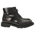 Saint Laurent Army Lace Up Boots in Black Leather