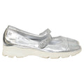 Chanel Mary Jane Sneakers in Silver Leather