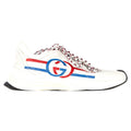 Gucci Run Low Top Sneakers in White Leather