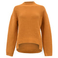 Hermès Knitted Mock Neck Sweater in Brown Wool
