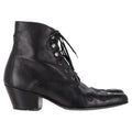 Saint Laurent Western Lace-Up Ankle boots inn Black Leather