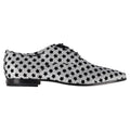 Women's Saint Laurent Star Print Oxfords in Silver Glitter