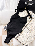 Chanel 24C  Black Swimsuit size 38FR