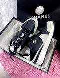 Chanel 23B new black sneakers