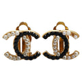 Chanel Gold-Plated Coco Mark Faux Pearl Earrings 03C