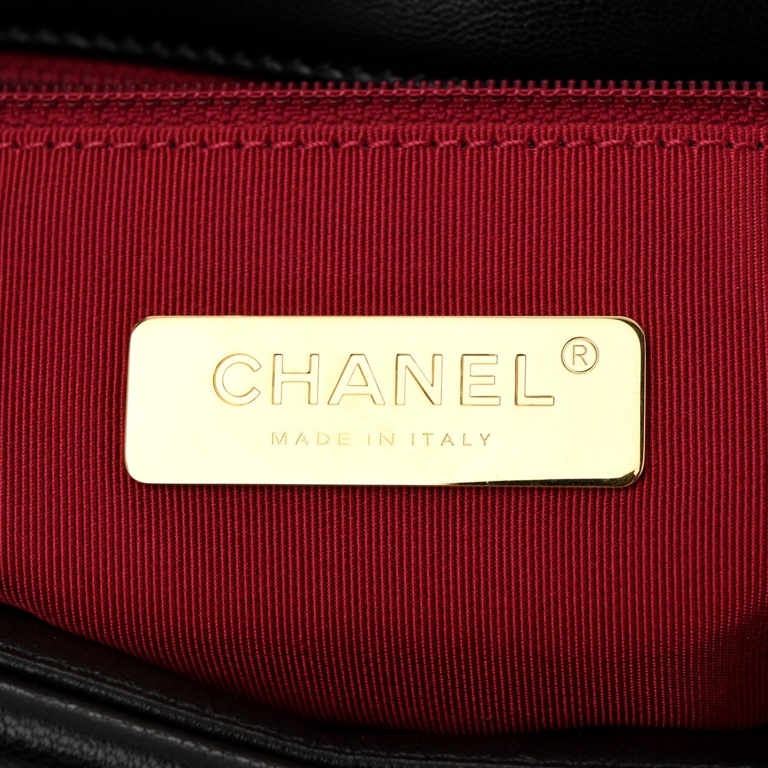 Goatskin Quilted Maxi Chanel 19 Flap Black