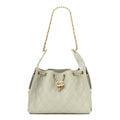 Caviar Quilted Small Chanel 25 Handbag Light Grey