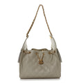 Caviar Quilted Small Chanel 25 Handbag Light Grey