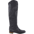 Gucci Black Leather Tall Boots with Bamboo Heel - 40