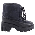 Gucci Black Nylon and Leather Monogram Ankle Boots - 37