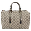 Gucci Monogram Supreme Boston Joy Pewter Bag