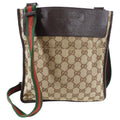 Gucci Monogram Canvas Small Crossbody Messenger Bag