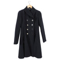 Gucci Black Fitted Coat with Silver Buttons - IT40 / USA 4