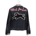 Gucci Blind For Love Black Denim Studded Embroidered Jacket - M