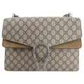 Gucci Monogram Supreme Medium Dionysus Chain Flap Bag