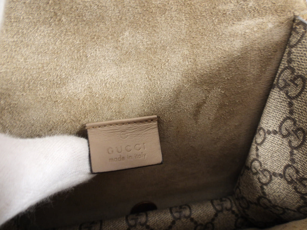 Gucci Monogram Supreme Dionysus Mini Chain Flap Bag