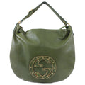 Gucci Green Small Blondie GG Logo Leather Hobo Bag