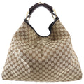 Gucci Monogram Canvas Horsebit Hobo XL Bag