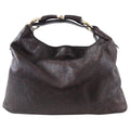 Gucci Guccissima Large Leather Horsebit Hobo Bag